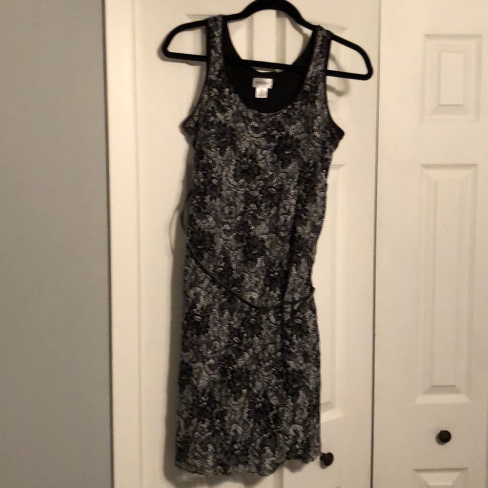 Lacy black maternity dress